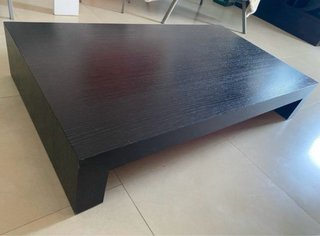 Mesa de centro Natuzzi madera negra