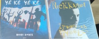 Lote 2 Vinilos Mory Kanté y Nick Kamen