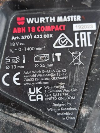 Martillo combinado Wurth 18V