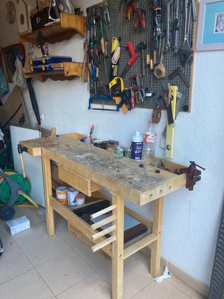 Banco de trabajo de madera