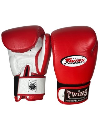 Guantes Twins Special 16 oz Cuero Rojo