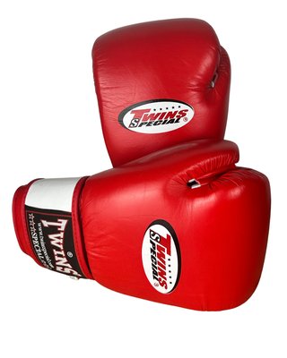 Guantes Twins Special 16 oz Cuero Rojo