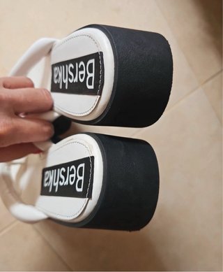 Chanclas plataforma blancas