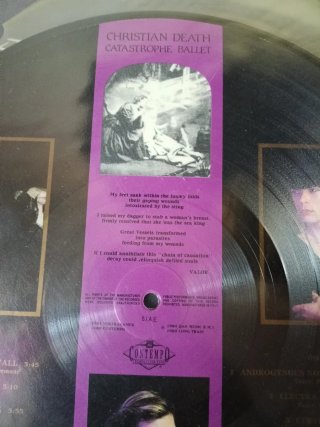 Christian Death Catastrophe Ballet Vinilo