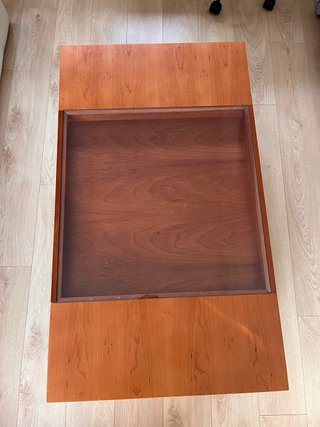 Mesa de centro madera y cristal