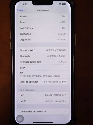 iPhone 14 Plus 256GB en color Azul cielo, Perfecto
