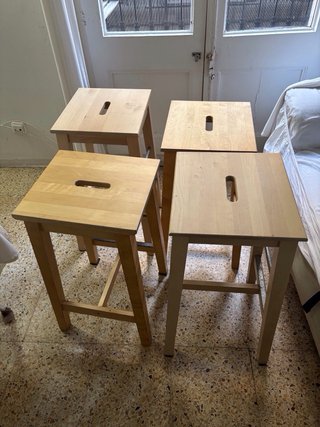 Bancos de madera Ikea (4)