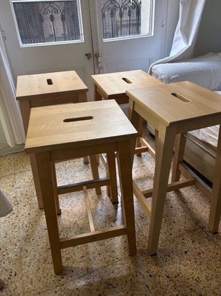 Bancos de madera Ikea (4)