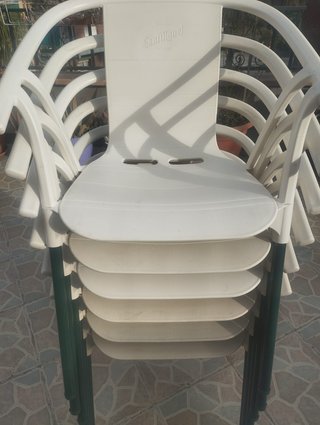 (6 por 50€) Sillas Exterior San Miguel Blancas