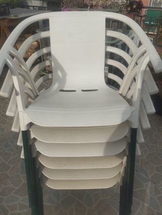 (6 por 50€) Sillas Exterior San Miguel Blancas