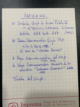 Sobres, sello y postales Papa Juan Pablo II 1993