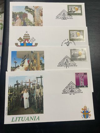 Sobres, sello y postales Papa Juan Pablo II 1993