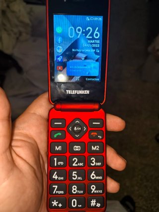 Teléfono Telefunken S740 Rojo Nuevo