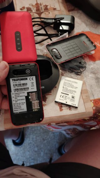 Teléfono Telefunken S740 Rojo Nuevo