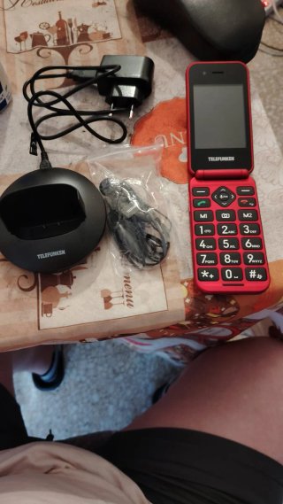 Teléfono Telefunken S740 Rojo Nuevo