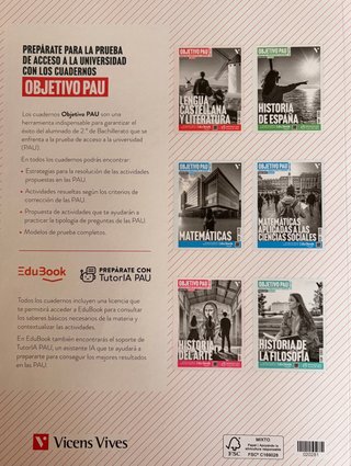 LIBROS OBJETIVO PAU DE HISTORIA DE ESPAÑA Y LENGUA