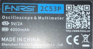 Osciloscopio FNIRSI 2C53P Táctil 3 en 1