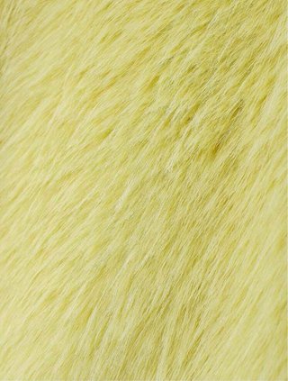 Abrigo pelo sintético amarillo