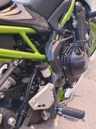 Kawasaki Z900 Naked Negra, Verde y Blanca