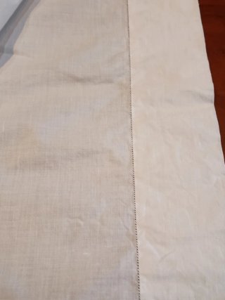 Juego de sábanas y funda de almohada antigua