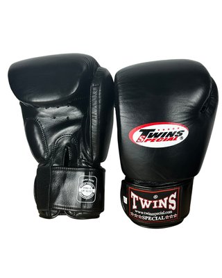 Guantes Twins Special 16 oz Cuero Negro