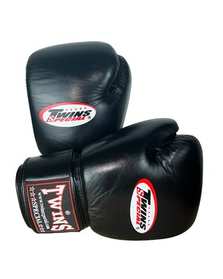 Guantes Twins Special 16 oz Cuero Negro