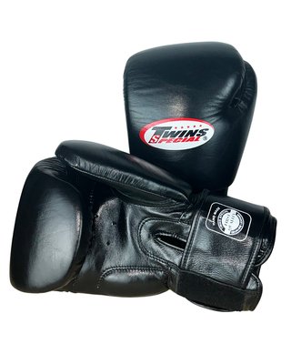 Guantes Twins Special 16 oz Cuero Negro
