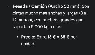 Cincha de sujeción con trinquete camion