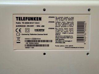 TV Blanca 22 720p Telefunken