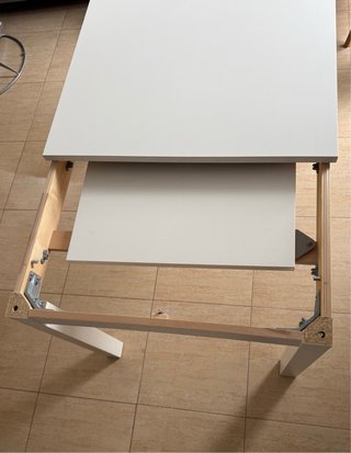 Mesa comedor LANEBERG extensible blanca