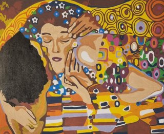 Cuadro Pintado por Números: El Beso Klimt
