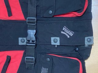Chaqueta Moto TM Talla M Negra y Roja