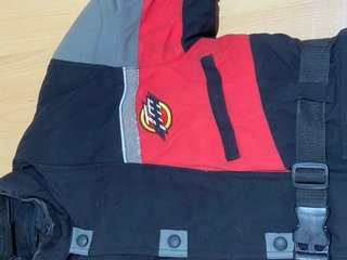 Chaqueta Moto TM Talla M Negra y Roja