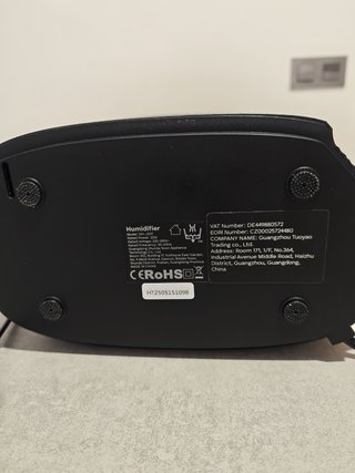Humidificador Aroeve 6L Negro