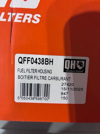 Caja filtro gasoil Peugeot Partner Blue
