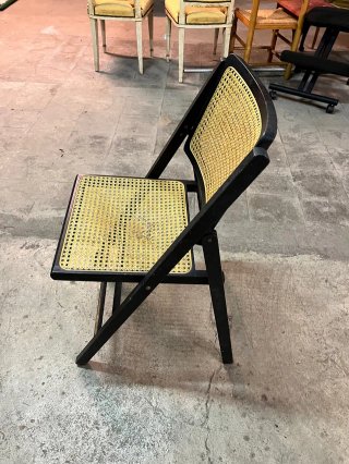 Silla plegable vintage de rejilla