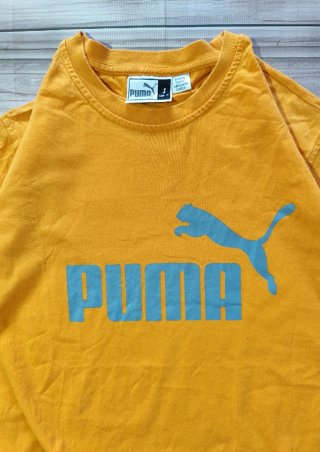 Camiseta Puma Vintage 90s Naranja Oversized Hombre