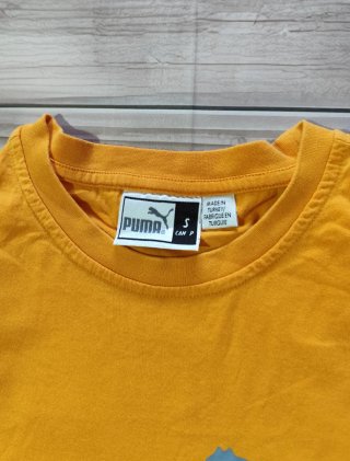 Camiseta Puma Vintage 90s Naranja Oversized Hombre