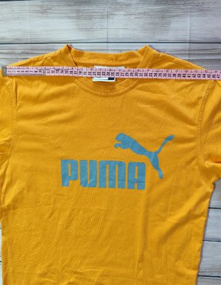 Camiseta Puma Vintage 90s Naranja Oversized Hombre