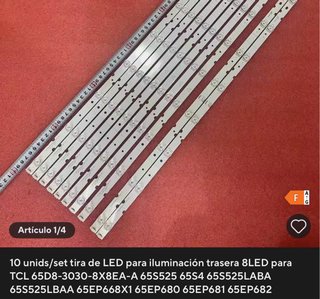 Tiras LED para TCL 65 (Set de 10)