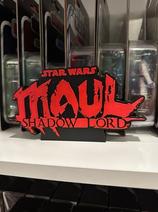 Star Wars Maul Shadowlord Logo 3D