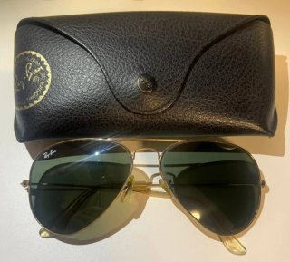 Gafas Ray Ban Aviator Doradas y Verdes
