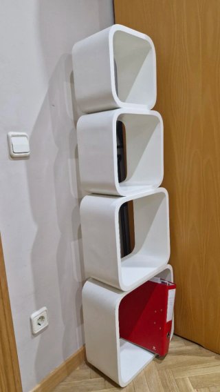 Estantería Cubos Diseño Blanca