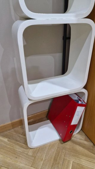 Estantería Cubos Diseño Blanca