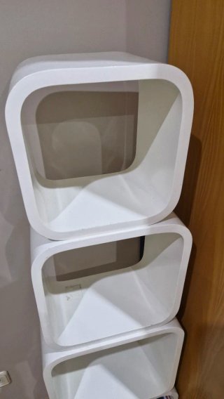 Estantería Cubos Diseño Blanca