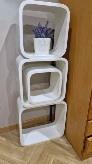 Estantería Cubos Diseño Blanca