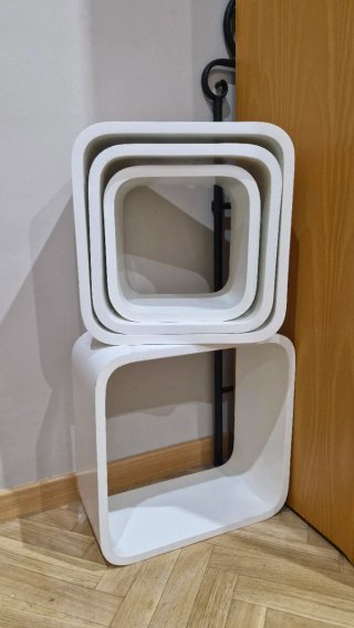 Estantería Cubos Diseño Blanca