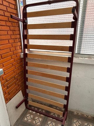 Somier individual madera y metal