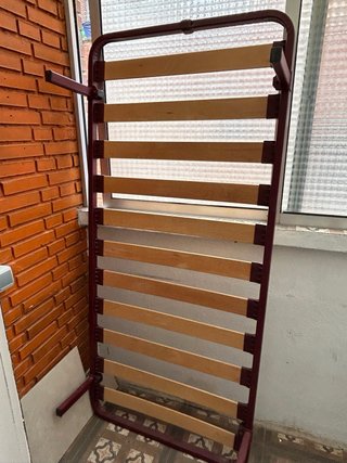 Somier individual madera y metal