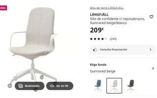 Silla de escritorio giratoria IKEA LÅNGFJÄLL